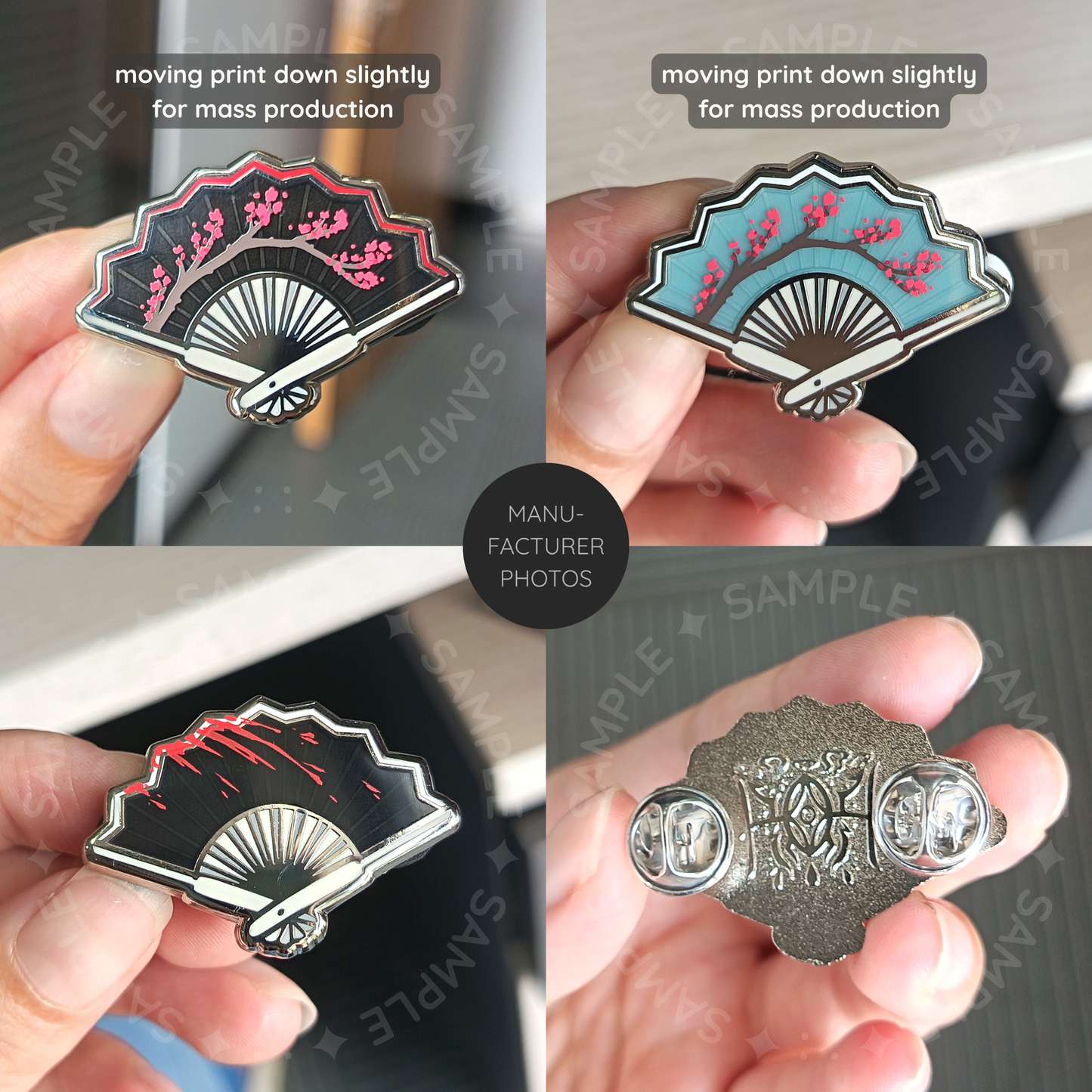 Dyadic Fan Pins