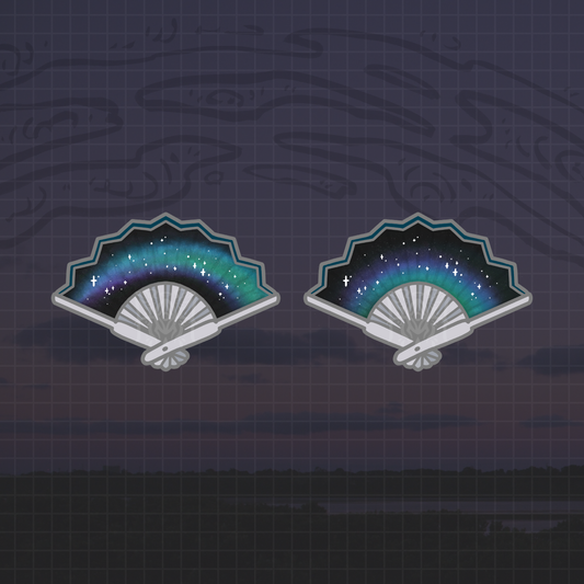 Cat's Eye Fan Pins