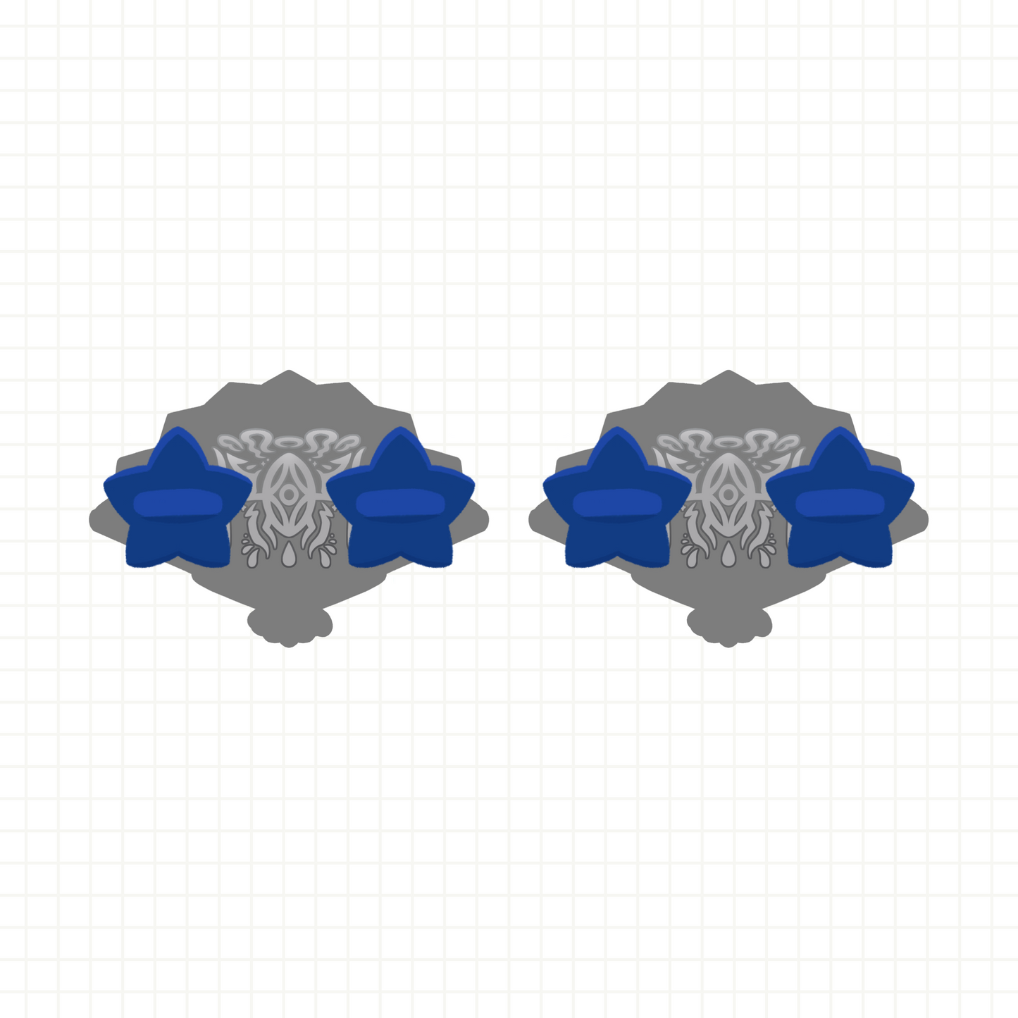 Cat's Eye Fan Pins