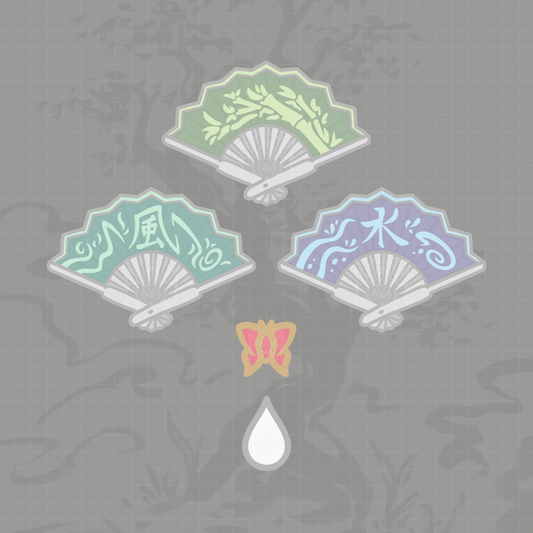94. Elemental Fan & Mini Pins (New Variants) - PO