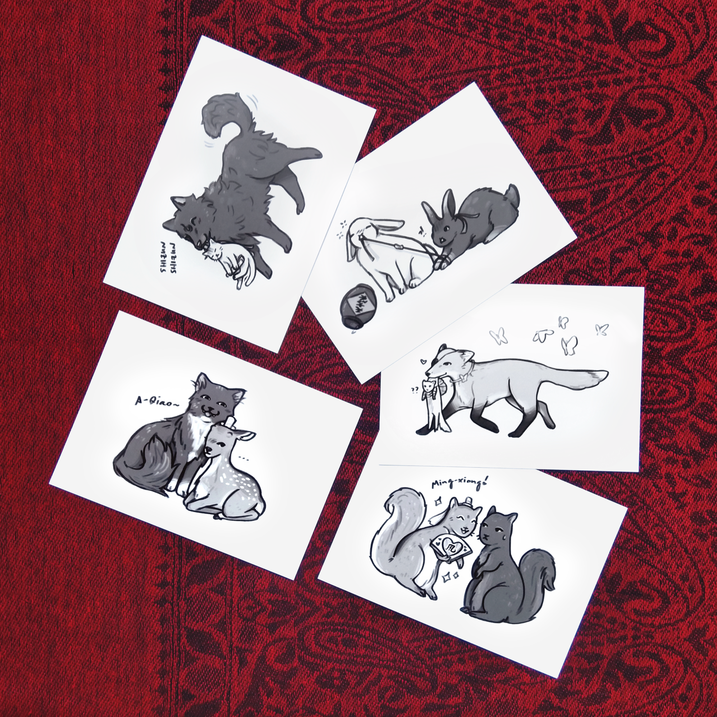 36. [P4P] Danmei Animal Pair A6 Prints