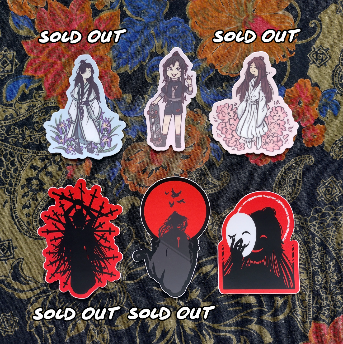 30. [P4P] Danmei Character Matte Vinyl Stickers