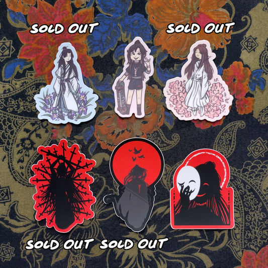 30. [P4P] Danmei Character Matte Vinyl Stickers