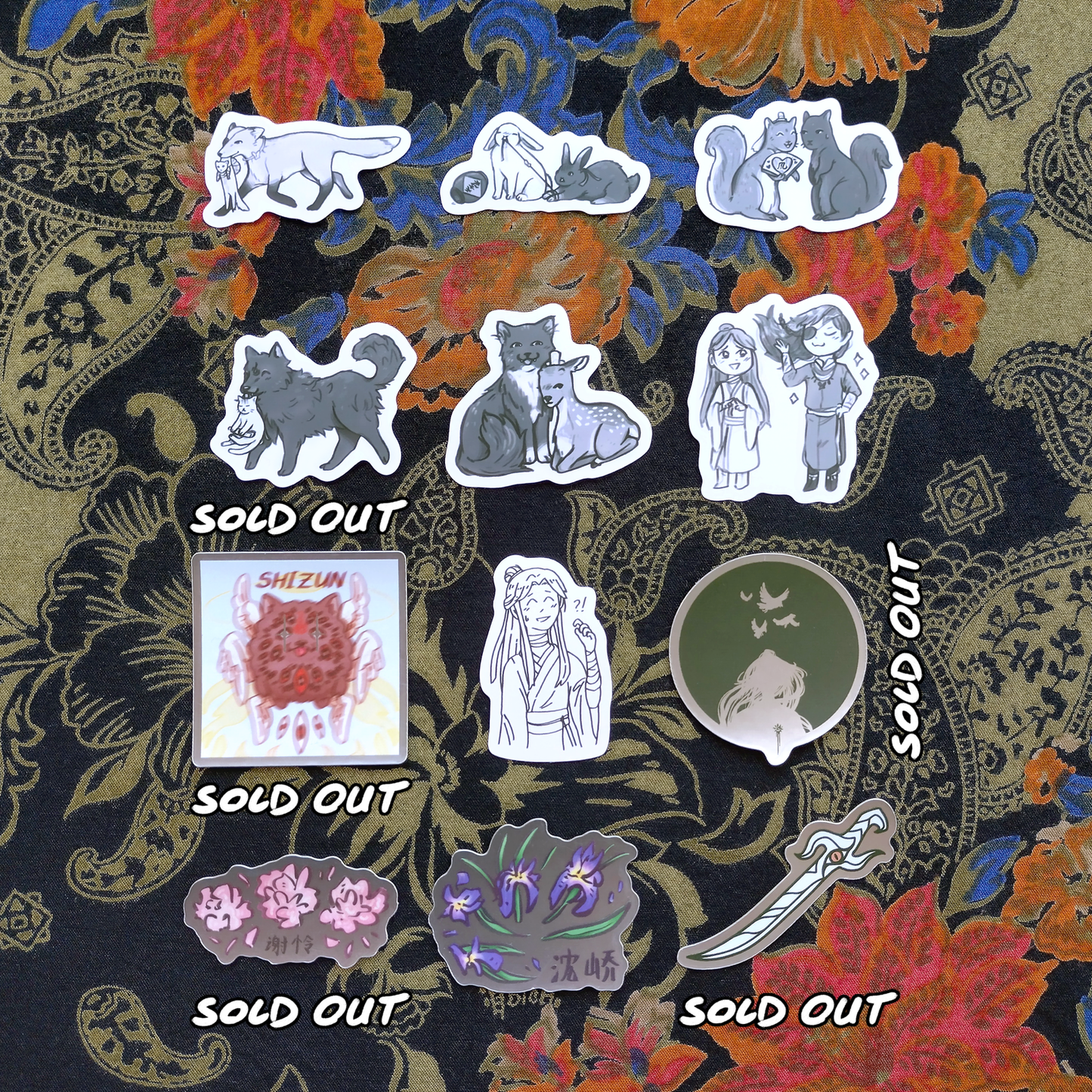 32. [P4P] Danmei Doodle Vinyl Stickers