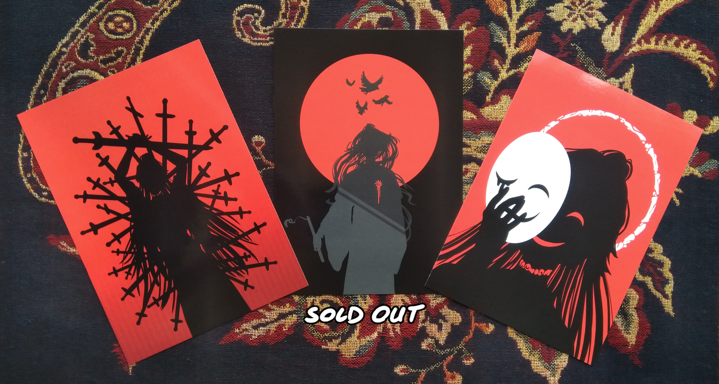 35. [P4P] Danmei Silhouette 5x7 Gloss Prints